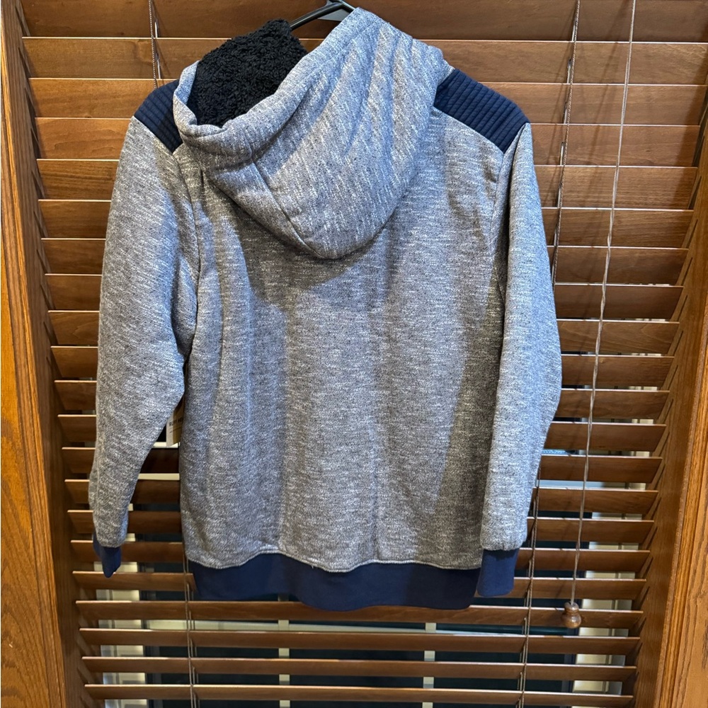 Ruff Hewn Kids Jacket in Heather Gray and Navy - Picture 2 of 2